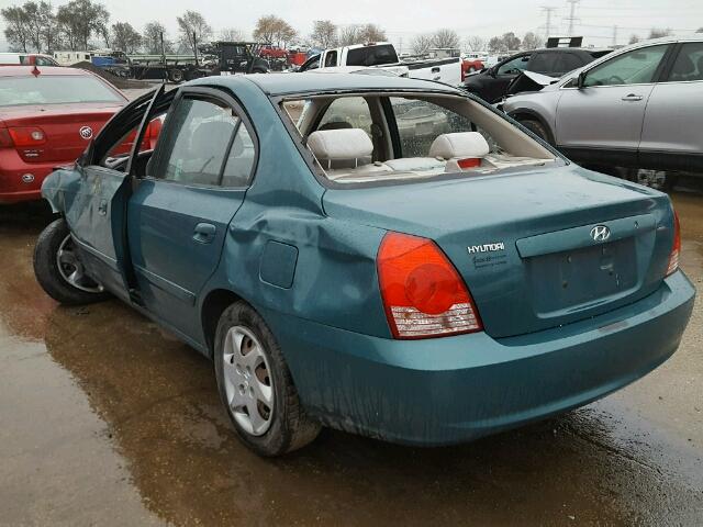 KMHDN46D76U347827 - 2006 HYUNDAI ELANTRA GL GREEN photo 3