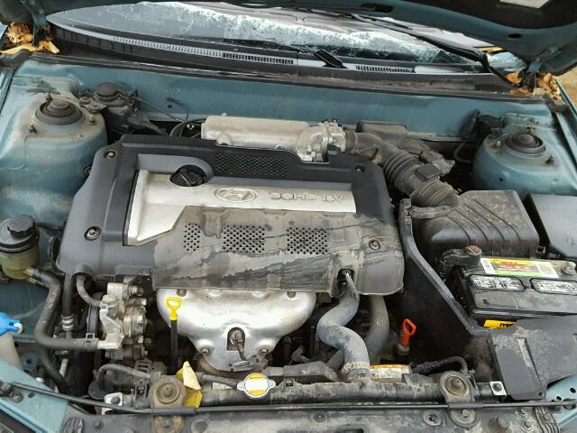 KMHDN46D76U347827 - 2006 HYUNDAI ELANTRA GL GREEN photo 7