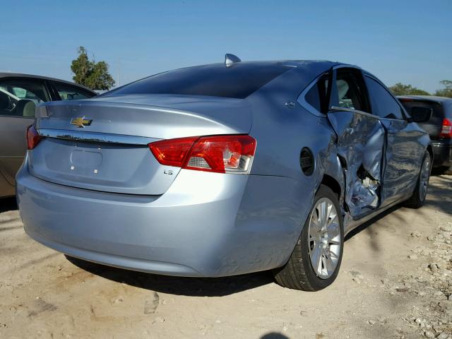 1G11Z5SL7FU120970 - 2015 CHEVROLET IMPALA LS BLUE photo 4