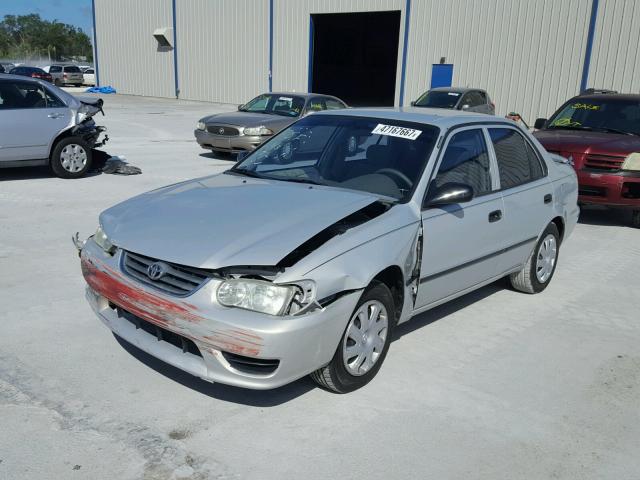 2T1BR12EX2C537352 - 2002 TOYOTA COROLLA CE SILVER photo 2