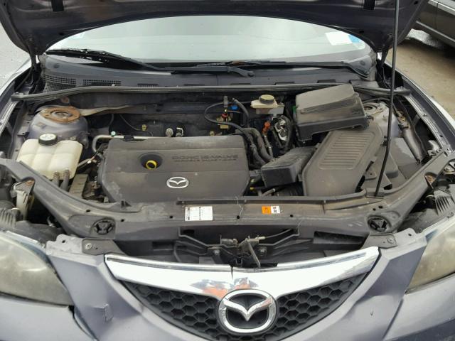 JM1BK32G281879358 - 2008 MAZDA 3 I GRAY photo 7