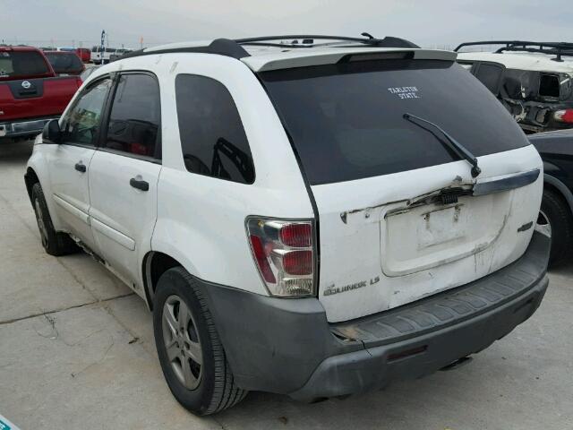 2CNDL13F156039219 - 2005 CHEVROLET EQUINOX LS WHITE photo 3