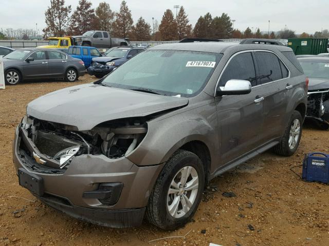 2CNALDEC9B6296602 - 2011 CHEVROLET EQUINOX LT BROWN photo 2