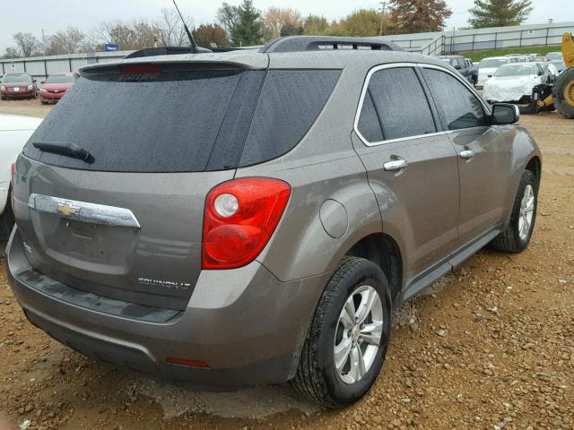 2CNALDEC9B6296602 - 2011 CHEVROLET EQUINOX LT BROWN photo 4