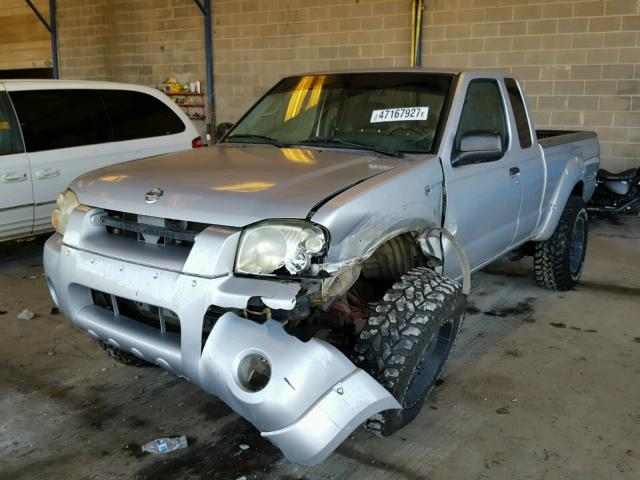 1N6ED26T34C439184 - 2004 NISSAN FRONTIER K GRAY photo 2