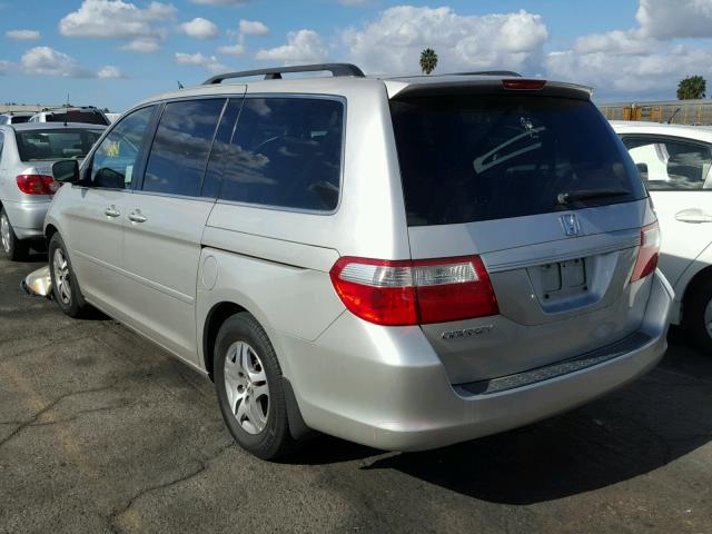 5FNRL38696B441189 - 2006 HONDA ODYSSEY EX SILVER photo 3