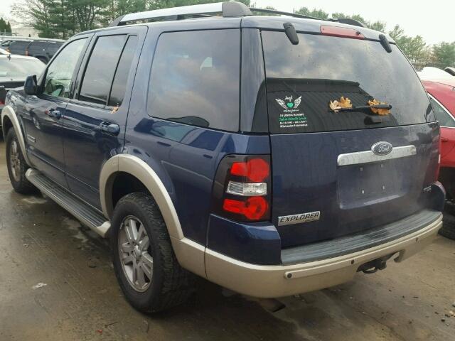 1FMEU74E76UA58290 - 2006 FORD EXPLORER E BLUE photo 3