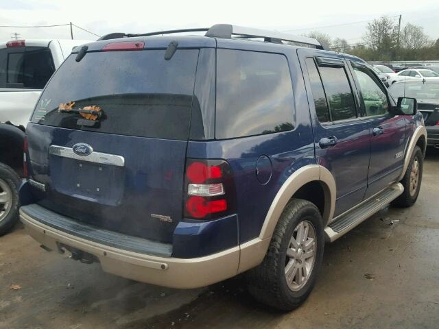 1FMEU74E76UA58290 - 2006 FORD EXPLORER E BLUE photo 4