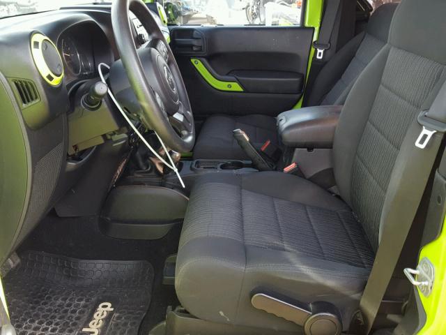 1C4AJWAG5CL269694 - 2012 JEEP WRANGLER S GREEN photo 5