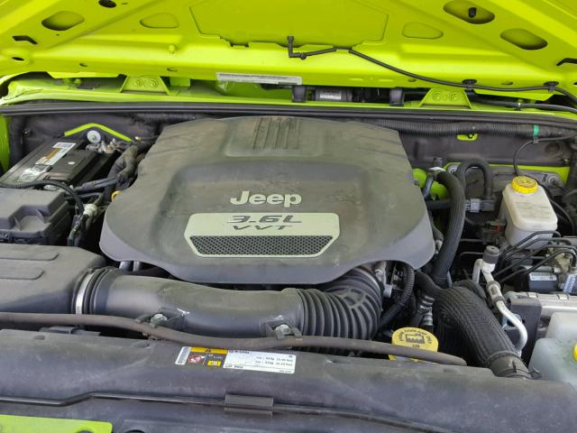 1C4AJWAG5CL269694 - 2012 JEEP WRANGLER S GREEN photo 7
