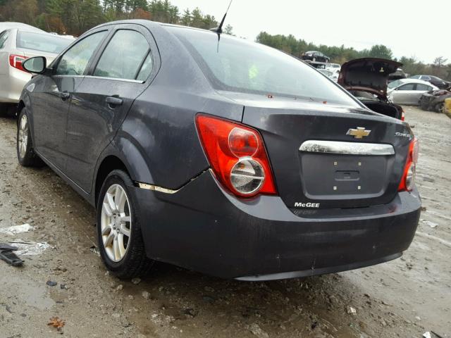 1G1JC5SH5C4224852 - 2012 CHEVROLET SONIC LT GRAY photo 3