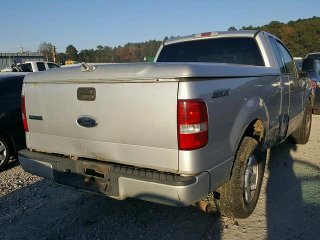 1FTRF12W24NC04515 - 2004 FORD F150 SILVER photo 4