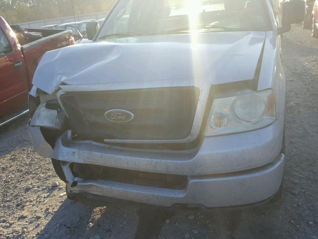 1FTRF12W24NC04515 - 2004 FORD F150 SILVER photo 7