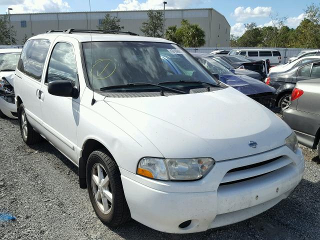 4N2ZN17T21D824779 - 2001 NISSAN QUEST GLE WHITE photo 1