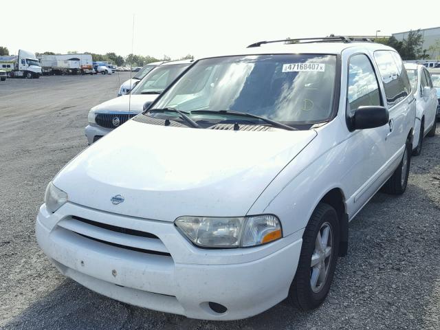 4N2ZN17T21D824779 - 2001 NISSAN QUEST GLE WHITE photo 2