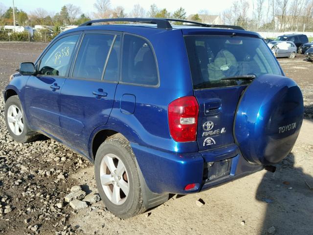 JTEGD20V340007116 - 2004 TOYOTA RAV4 BLUE photo 3