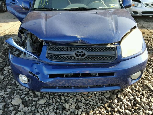 JTEGD20V340007116 - 2004 TOYOTA RAV4 BLUE photo 7