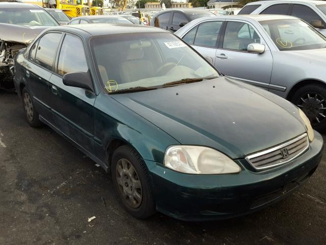 2HGEJ6619YH534841 - 2000 HONDA CIVIC BASE GREEN photo 1