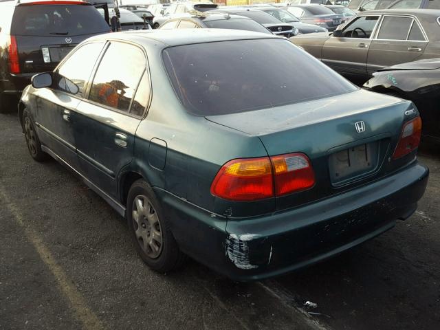 2HGEJ6619YH534841 - 2000 HONDA CIVIC BASE GREEN photo 3