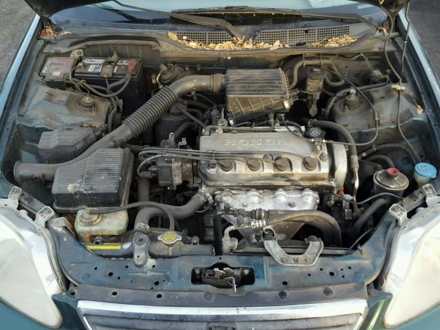 2HGEJ6619YH534841 - 2000 HONDA CIVIC BASE GREEN photo 7