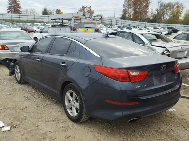 KNAGM4A74F5560621 - 2015 KIA OPTIMA LX BLUE photo 3