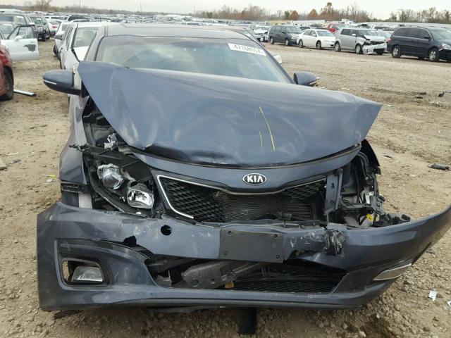 KNAGM4A74F5560621 - 2015 KIA OPTIMA LX BLUE photo 7