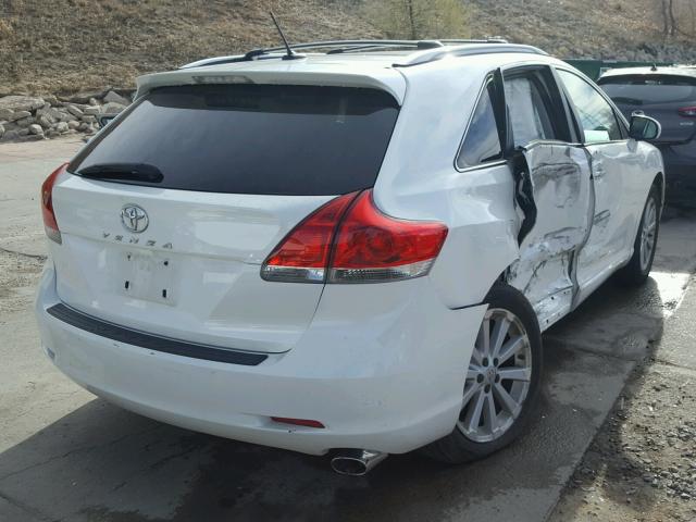 4T3ZE11A59U003152 - 2009 TOYOTA VENZA BASE WHITE photo 4