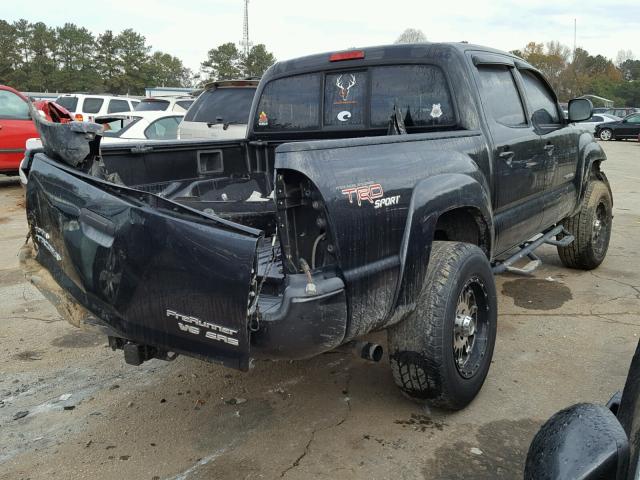 3TMJU62N65M002599 - 2005 TOYOTA TACOMA DOU BLACK photo 4