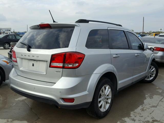 3C4PDCBBXDT522663 - 2013 DODGE JOURNEY SX SILVER photo 4