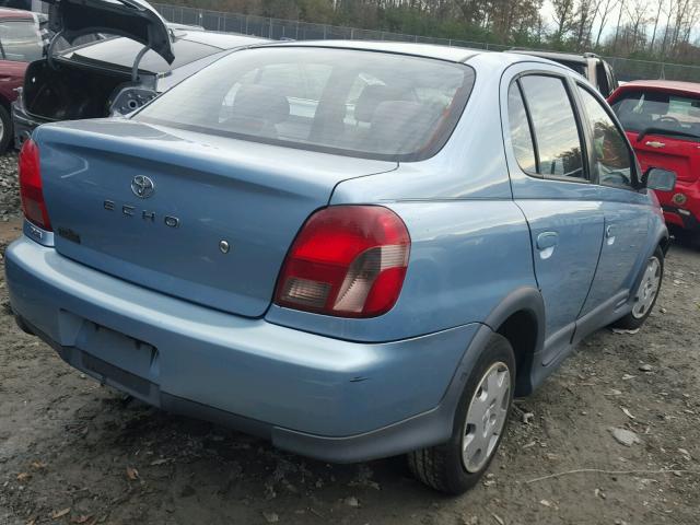 JTDBT1234Y0055446 - 2000 TOYOTA ECHO BLUE photo 4