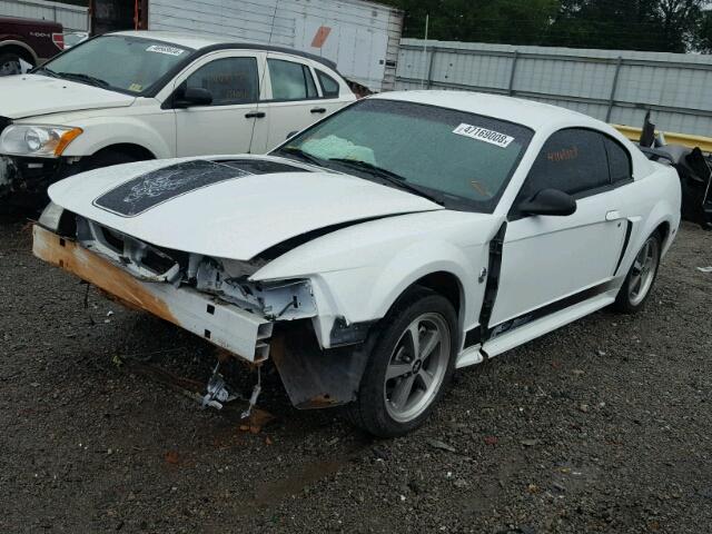 1FAFP42R64F221927 - 2004 FORD MUSTANG MA WHITE photo 2