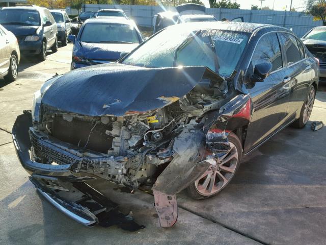 1HGCR2F55DA237568 - 2013 HONDA ACCORD SPO BLACK photo 2