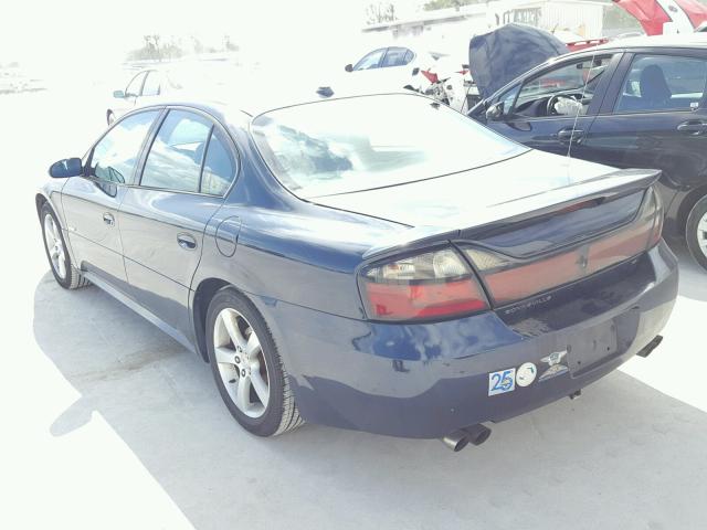 1G2HZ54Y74U245628 - 2004 PONTIAC BONNEVILLE BLUE photo 3