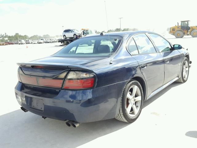 1G2HZ54Y74U245628 - 2004 PONTIAC BONNEVILLE BLUE photo 4