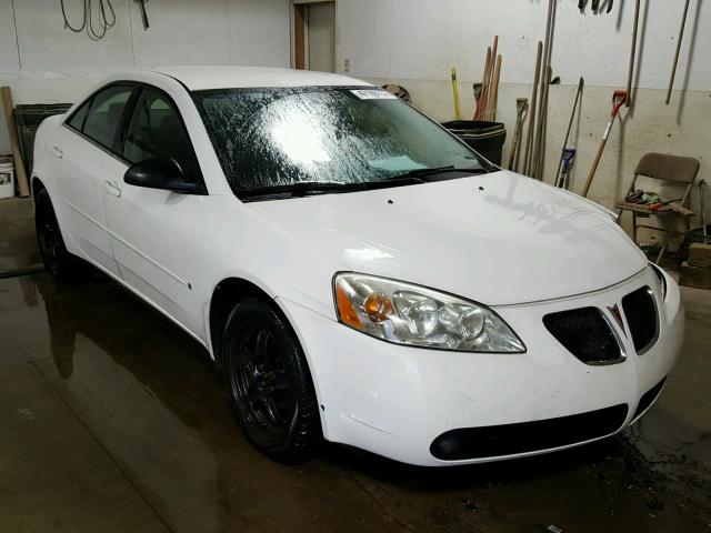 1G2ZG58B874260840 - 2007 PONTIAC G6 BASE WHITE photo 1