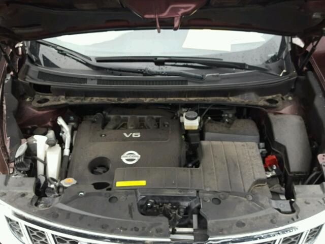 JN8AZ1MW2EW521194 - 2014 NISSAN MURANO S MAROON photo 7