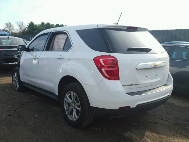 2GNFLEEK6H6156840 - 2017 CHEVROLET EQUINOX LS WHITE photo 3