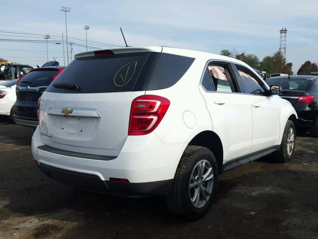 2GNFLEEK6H6156840 - 2017 CHEVROLET EQUINOX LS WHITE photo 4