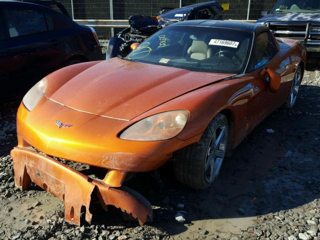 1G1YY26WX95100683 - 2009 CHEVROLET CORVETTE ORANGE photo 2