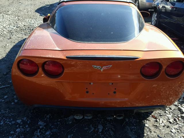 1G1YY26WX95100683 - 2009 CHEVROLET CORVETTE ORANGE photo 6