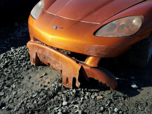 1G1YY26WX95100683 - 2009 CHEVROLET CORVETTE ORANGE photo 9