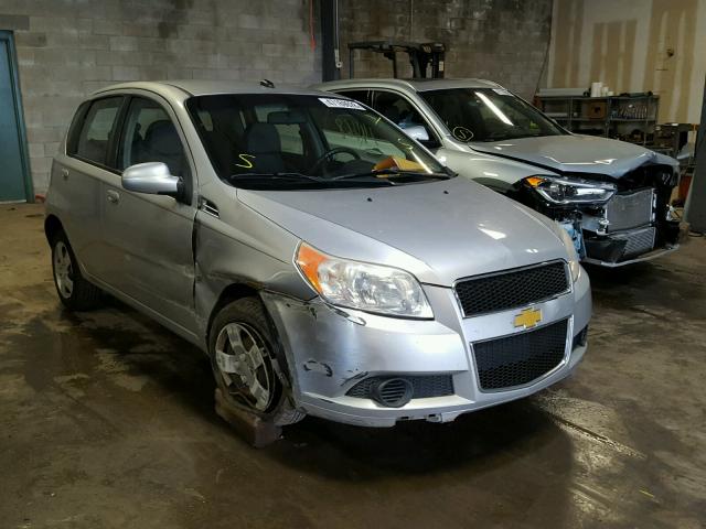 KL1TD66E99B616439 - 2009 CHEVROLET AVEO LS SILVER photo 1