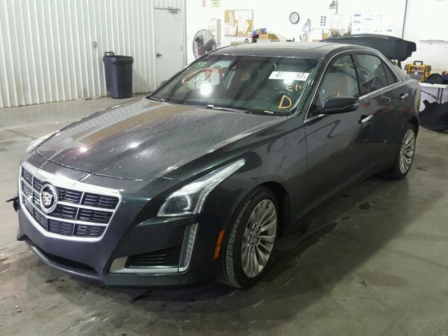 1G6AX5S36E0153626 - 2014 CADILLAC CTS LUXURY CHARCOAL photo 2