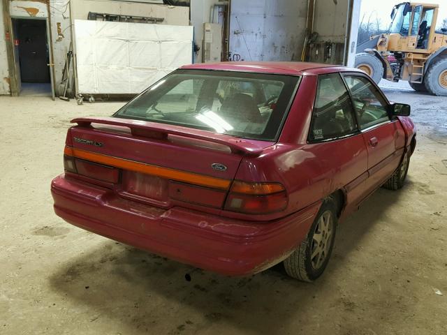 1FASP11J9SW132424 - 1995 FORD ESCORT LX PINK photo 4