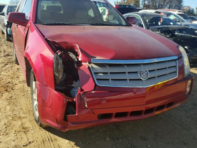 1GYEE437480210565 - 2008 CADILLAC SRX RED photo 9