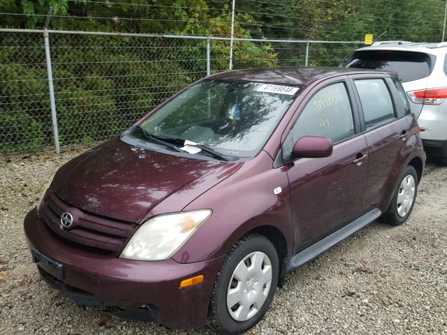 JTKKT624X50104286 - 2005 TOYOTA SCION XA ბურგუნდია ფოტო 2