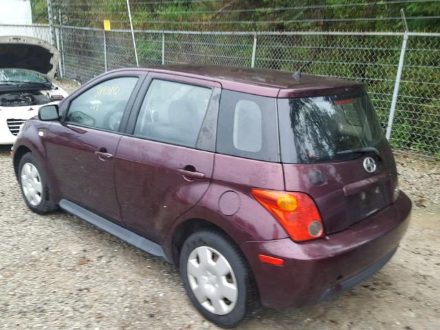 JTKKT624X50104286 - 2005 TOYOTA SCION XA ბურგუნდია ფოტო 3