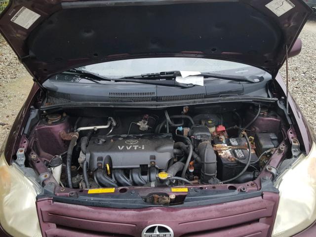 JTKKT624X50104286 - 2005 TOYOTA SCION XA ბურგუნდია ფოტო 7