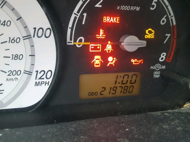 JTKKT624X50104286 - 2005 TOYOTA SCION XA ბურგუნდია ფოტო 8