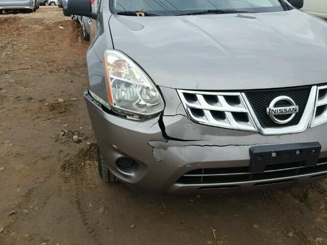 JN8AS5MV1DW658323 - 2013 NISSAN ROGUE S GRAY photo 9